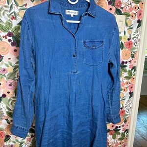 Blue Denim Shirt Dress